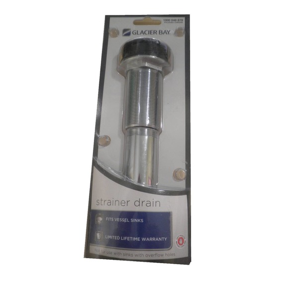 Glacier Bay 2-3/4 in. Lavatory Sink Brass Grid Drain without Overflow in Chrome - Picture 3 of 7